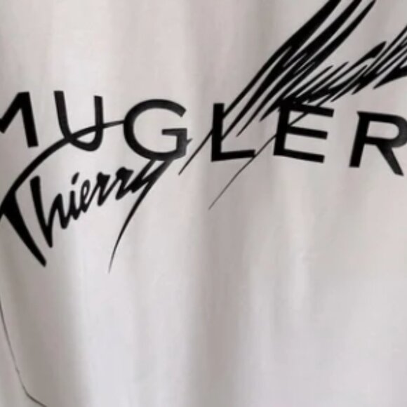 Thierry Mugler x H&M White Logo Star Printed T. Size SMALL - Picture 7 of 7